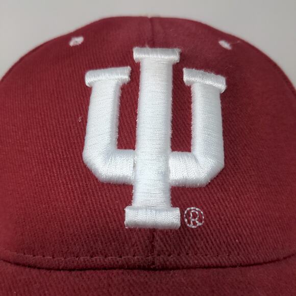 Steve & Barry's IU Indiana Hoosiers Strapback Hat Embroidered Logo Red OSFA - Picture 4 of 12